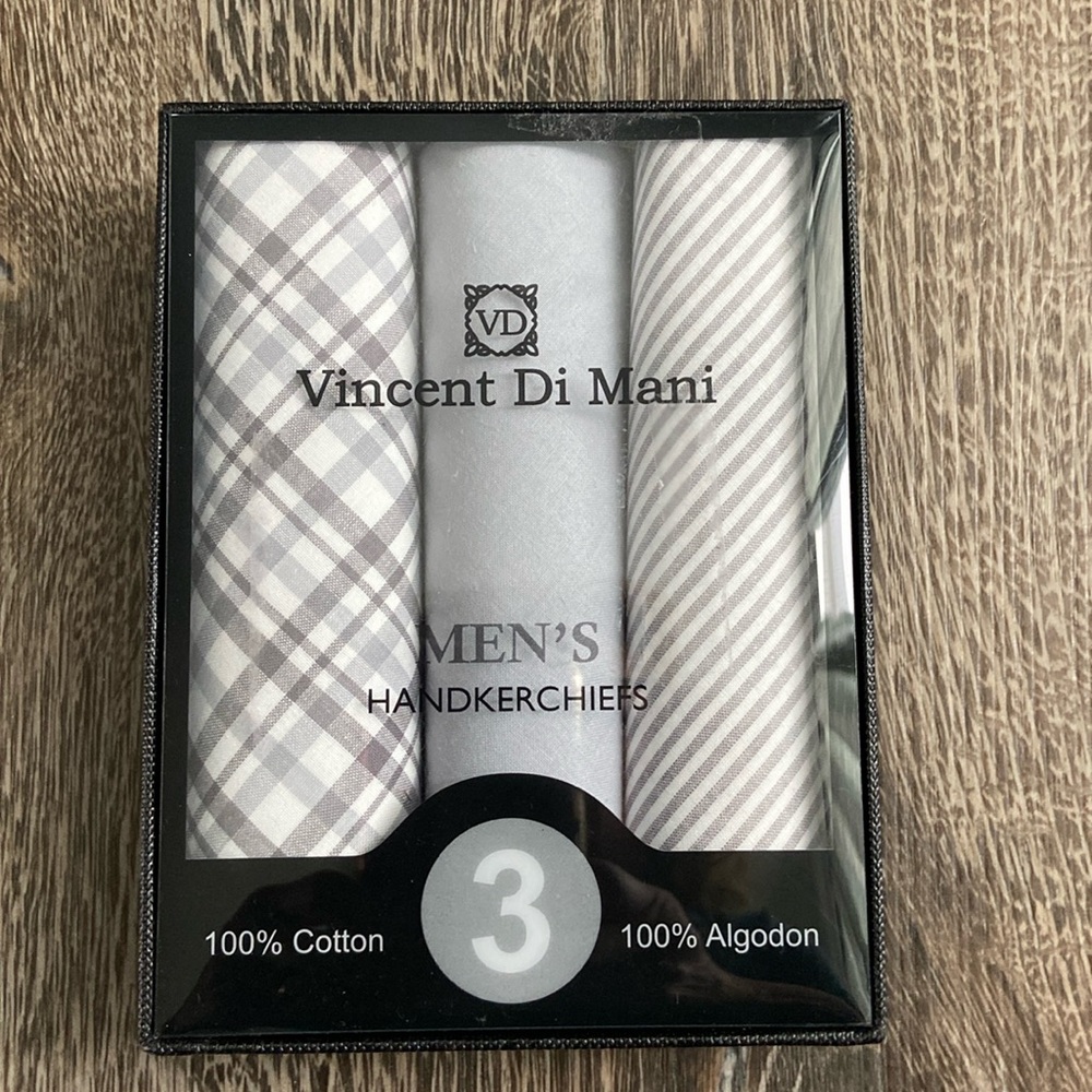 NWT Vincent Di Mani Men’s Handkerchiefs